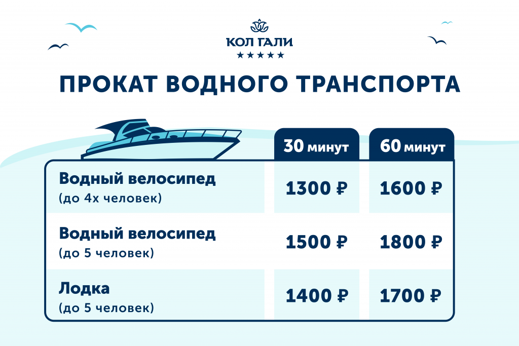 Прокат водного транспорта
